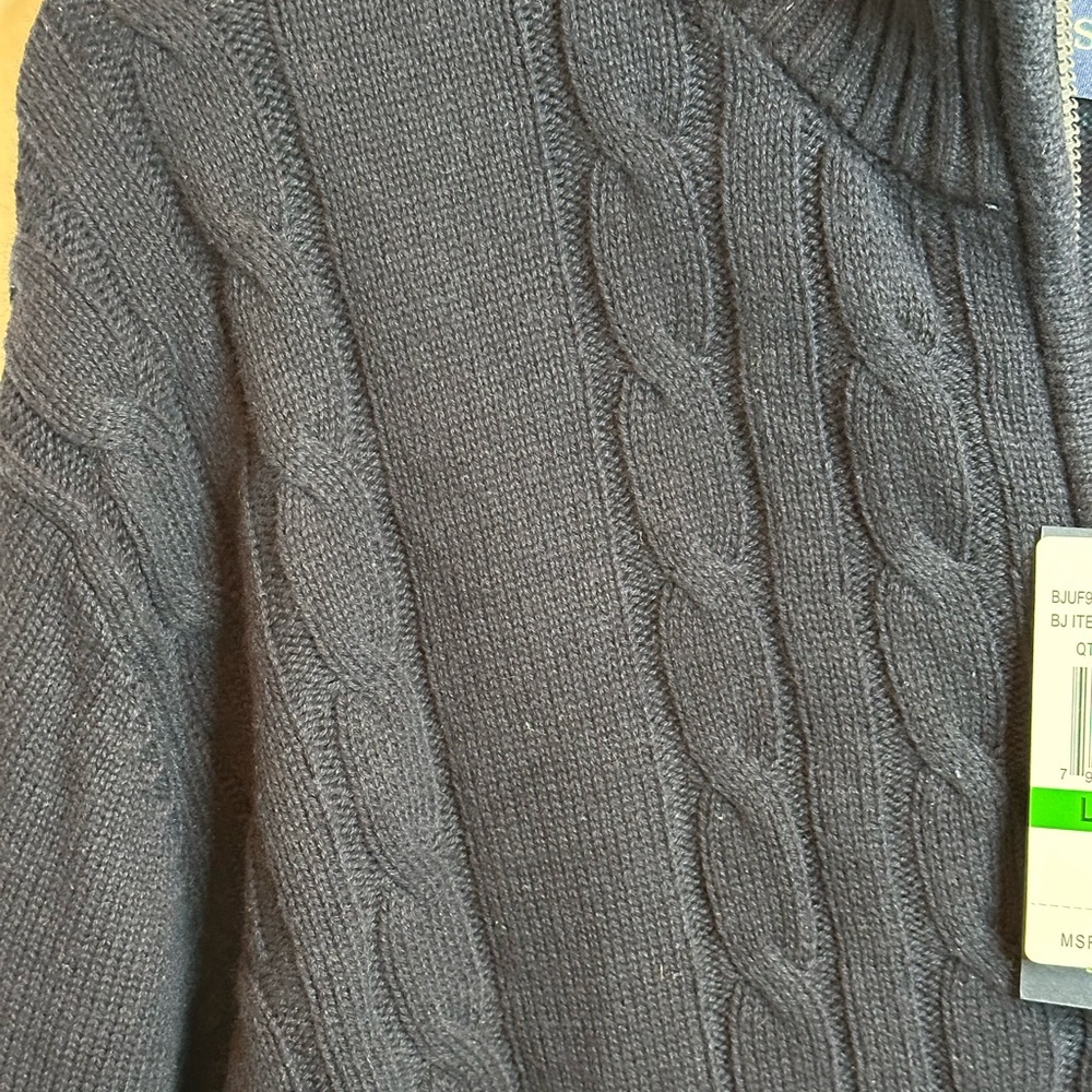 U.S Polo Assn. Men's Navy Pull Over Sweater, size Large, NWT - Picture 5 of 7